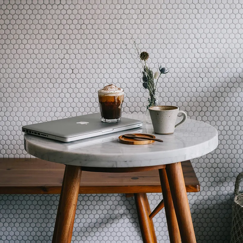 Workspace im Café
